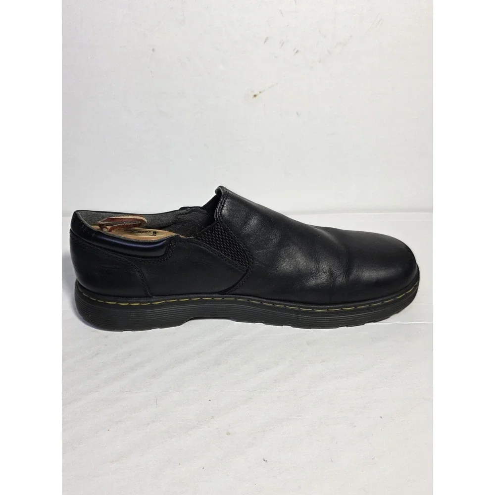 Dr. Martens Tipton‎ Slip On Shoes Black Leather Mens US 12 Made in Vietnam SB2